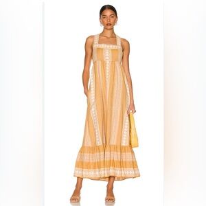 SAYLOR Keilah Midi Dress in‎ Golden Hour Size M